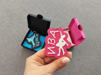 Ключодържател със силует и име