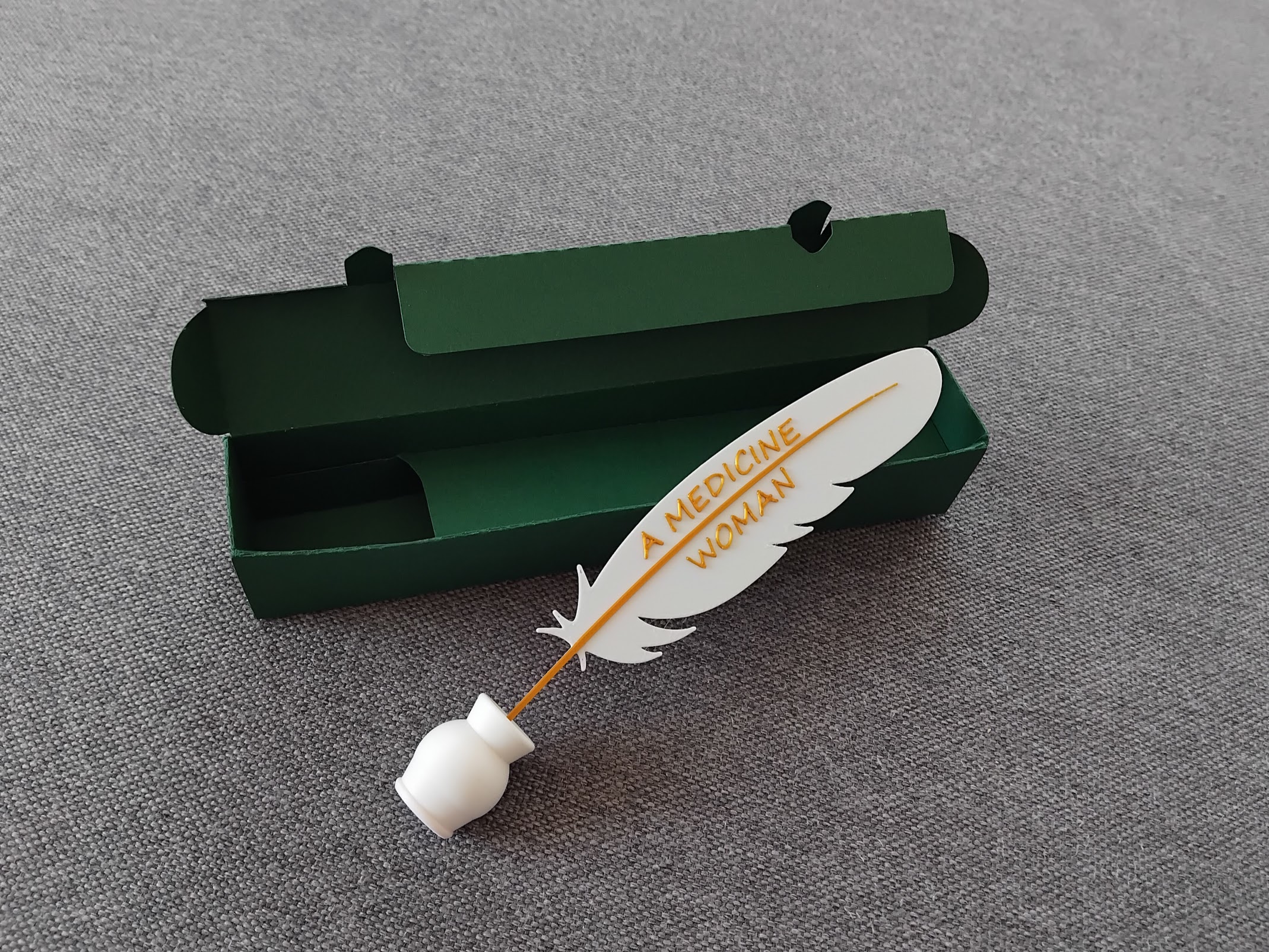 Книгоразделител перо с послание - Image 5