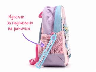 Ключодържател с текст и емоджи
