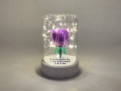 Стъкленица с цвете и пожелание - Image 2