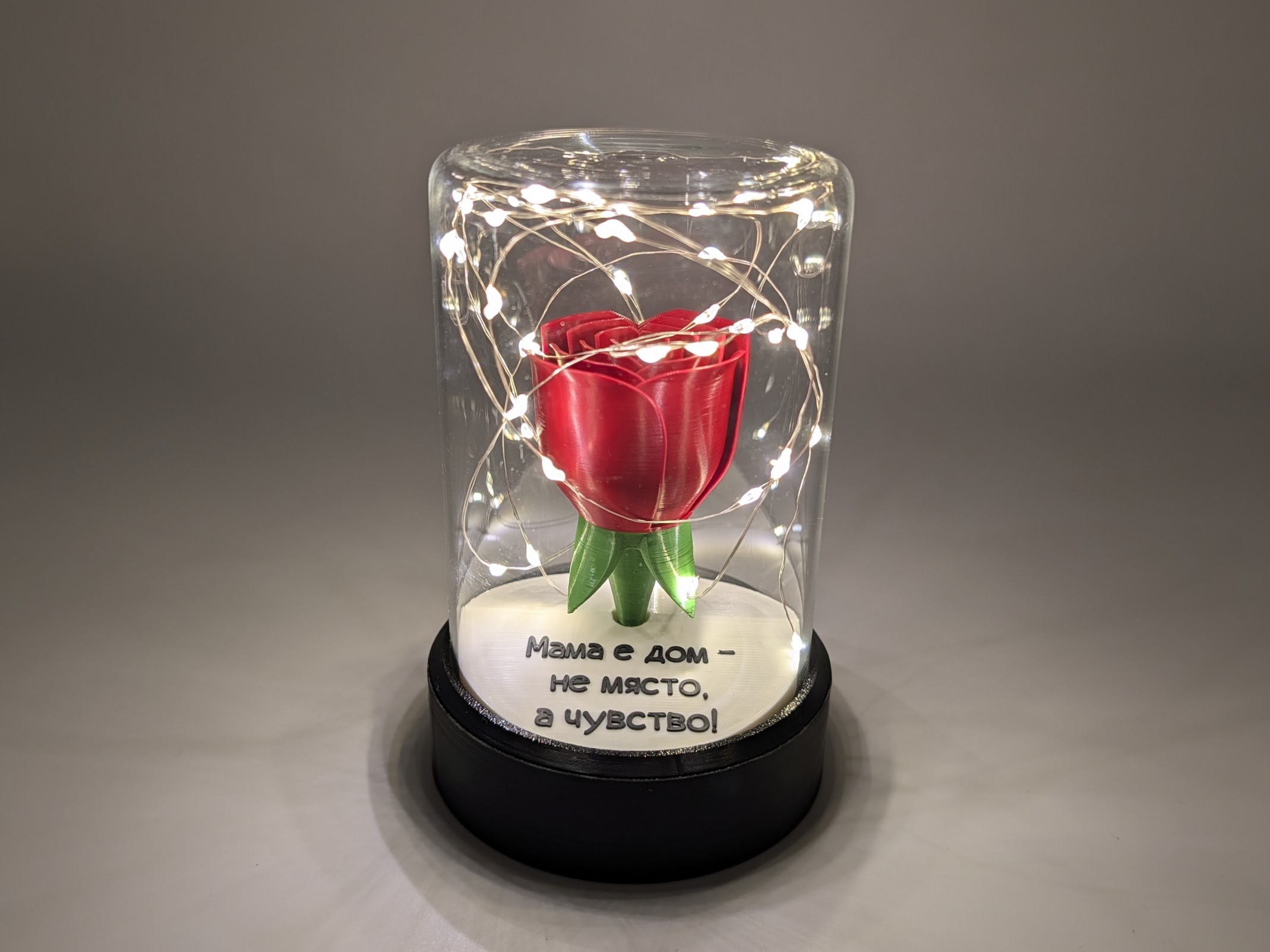 Стъкленица с цвете и пожелание - Image 5