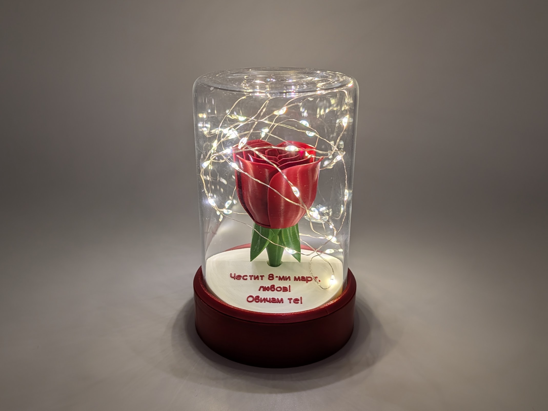 Стъкленица с цвете и пожелание - Image 4
