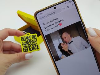 Ключодържател с QR код