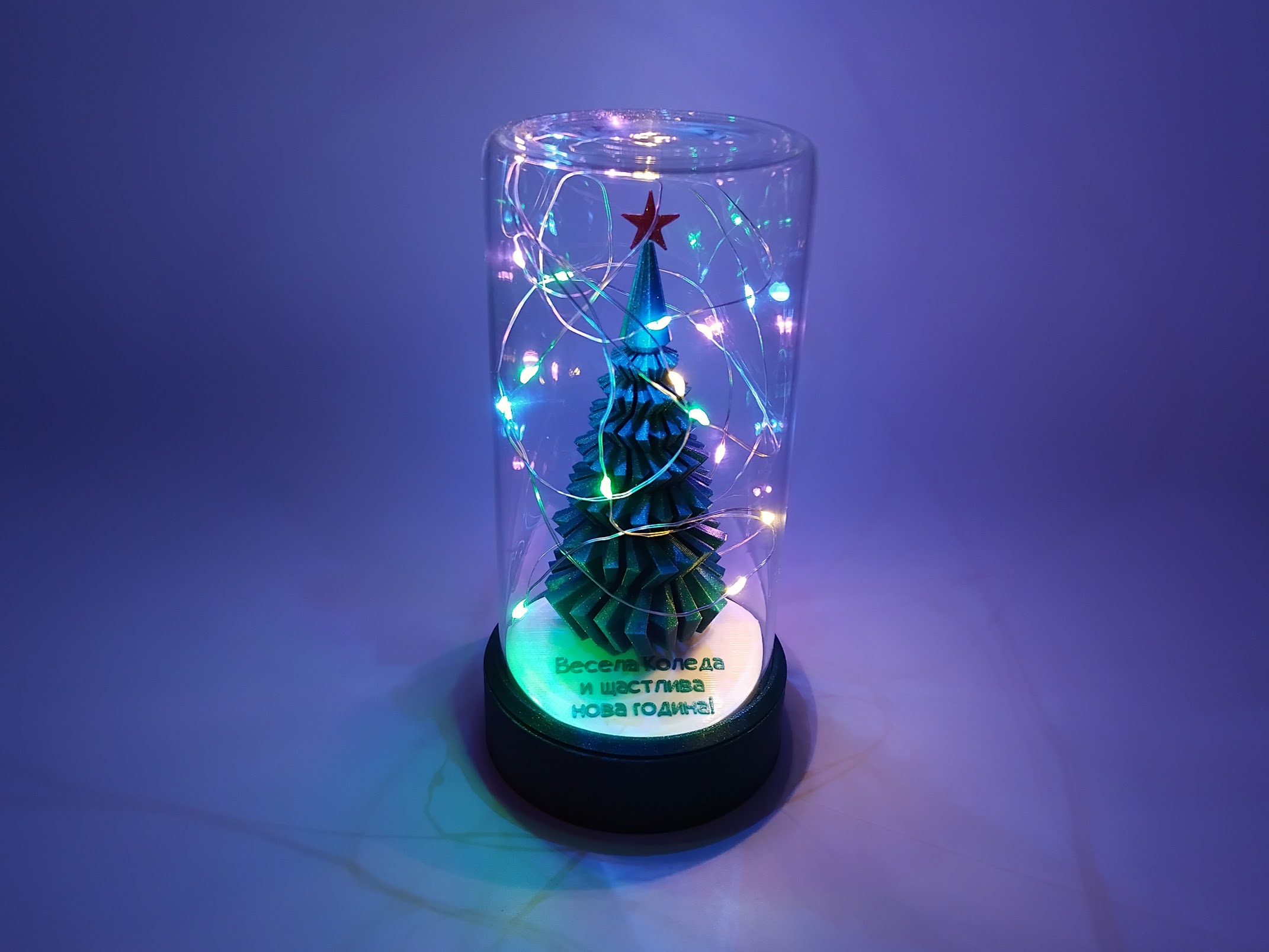 Стъкленица с коледно дърво и пожелание - Image 12