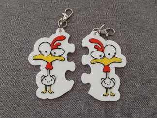 Двойка допълващи се ключодържатели